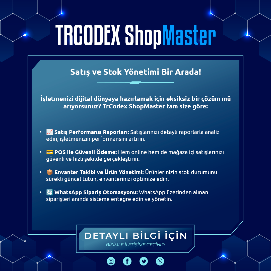 ShopMaster - Satış ve Pos Sistemi - Görsel 5